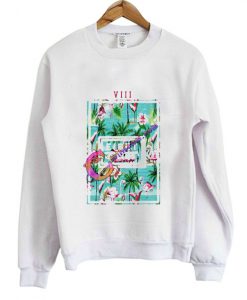 Flamingo Flower Sweatshirt