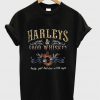 Harleys Good Whiskey Black T Shirt