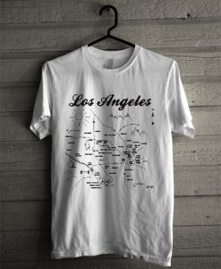 Los Angeles Map T shirt