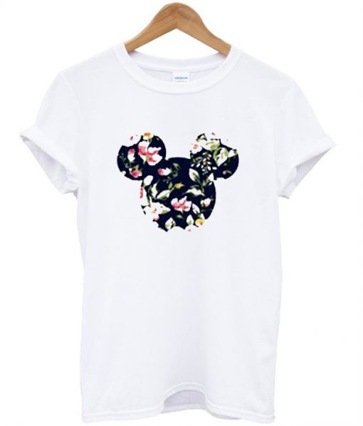 Mickey Mouse Floral T Shirt