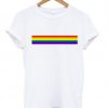 rainbow line T shirt