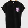 Black Floral Pocket T Shirt