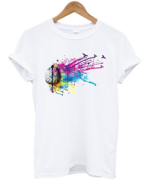 Colorful Beautiful Brain Shirt