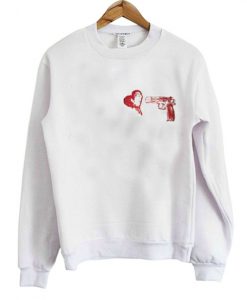 Heart gun sweatshirt