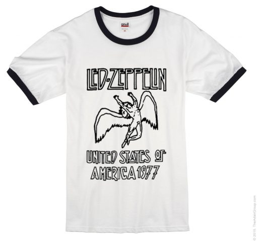 Led Zeppelin ringer t shirt