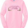 Let’s Fuck In An Art Gallery Light Pink Sweatshirt