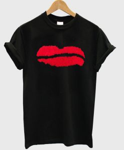 Lips print t shirt