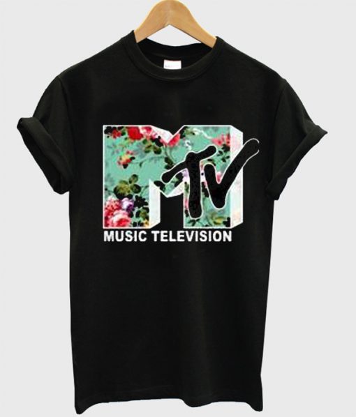 MTV Logo Flower T Shirt