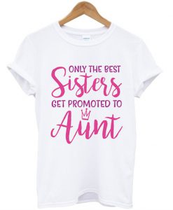 Only The Best Sisters Get Promoted To Aunt Pregnancy T Shirt