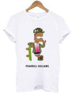 Pharrell Williams & Bart Simpson t shirt