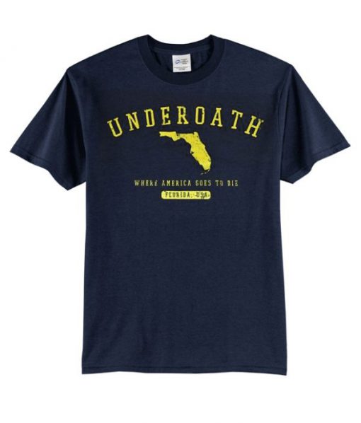 Underoath where america goes to die t-shirt