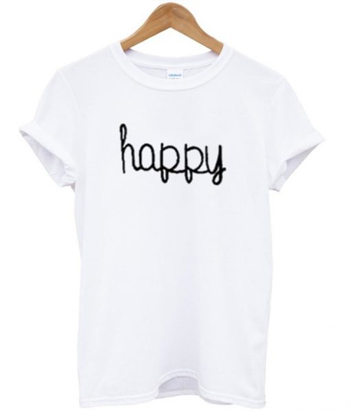happy font t-shirt