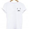 kitten pocket logo t shirt