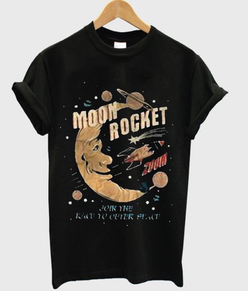 moon rocket tshirt