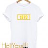 1970 Yellow Font T shirt