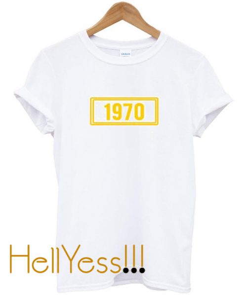 1970 Yellow Font T shirt