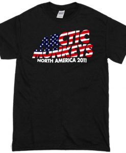 Arctic Monkeys USA flag T-shirt