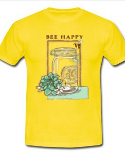 Bee happy yellow T shirt