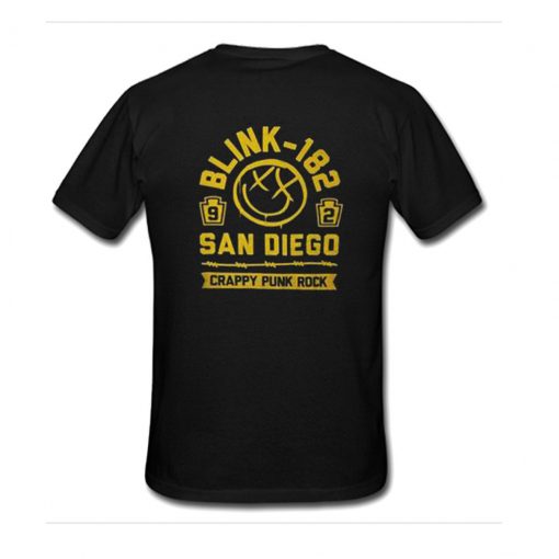 Blink 182 Crappy Punk Rock San Diego Back T-shirt