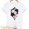 Blood Is The New Black Asymmetric Flower Tshirt