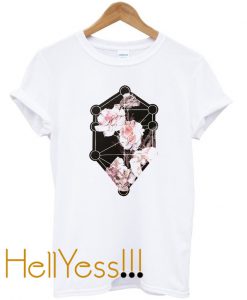 Blood Is The New Black Asymmetric Flower Tshirt