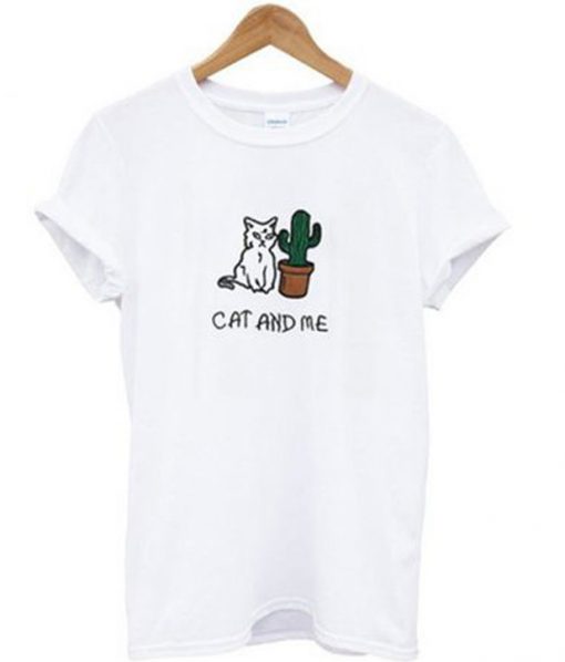 Cat And Me Cactus T Shirt