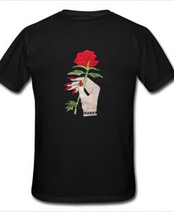 Flower Rose Hand T shirt