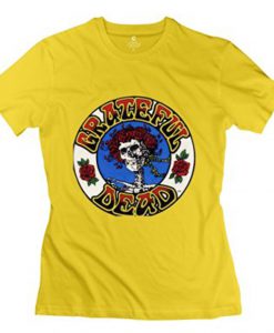 Grateful Dead Skull Yellow Unisex adult T shirt