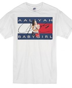 aaliyah Babygirl white T-shirt