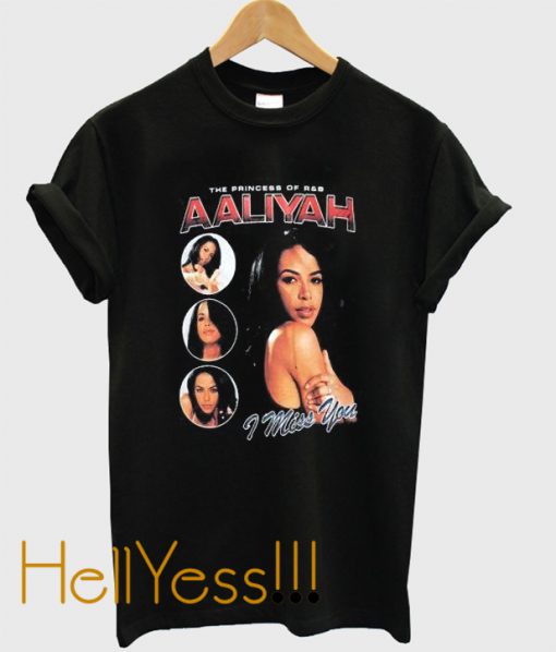 aaliyah i miss you t-shirt