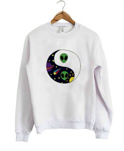 alien yinyang sweatshirt