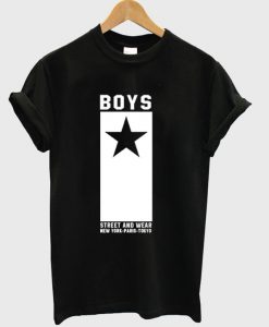 boys street and wear t shirt