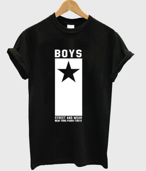 boys street and wear t shirt