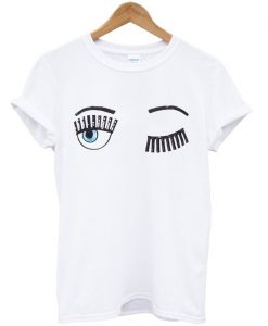 chara ferragni blink eye cotton t-shirt