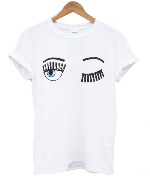 chara ferragni blink eye cotton t-shirt