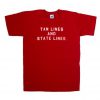 tan lines and state lines tshirt