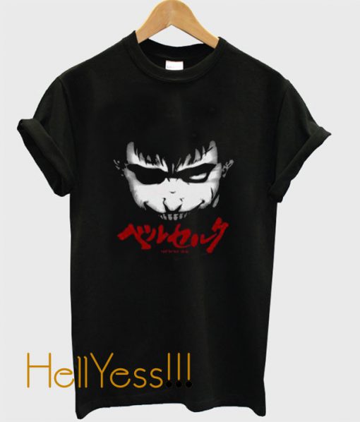 Berserk Guts Gattsu Killing Intend Face T-Shirt