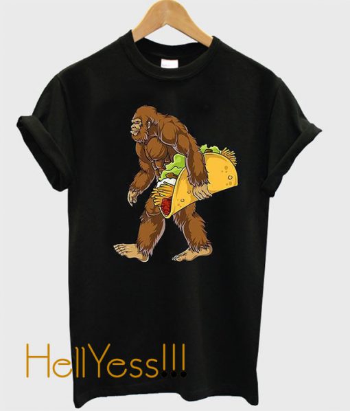 Bigfoot Carrying Taco T-Shirt