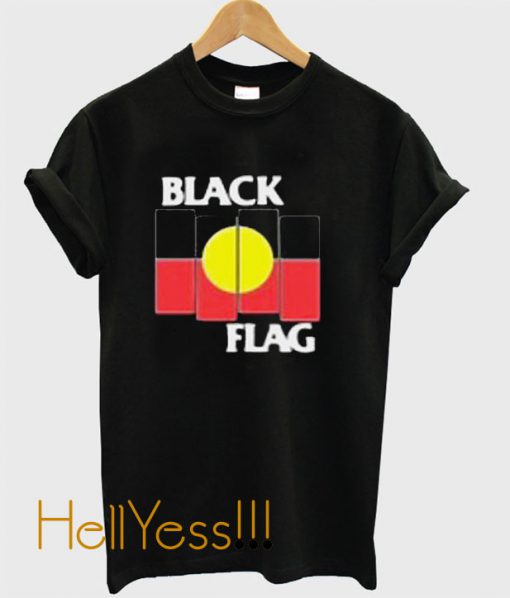 Black Flag X Aboriginal Flag T-Shirt