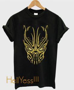 Black Panther - Killmonger - Golden Jaguar Glowing Mask T-Shirt