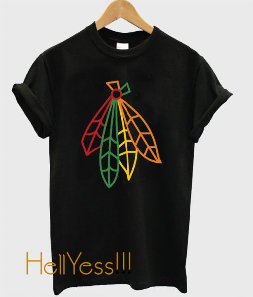 Blackhawks Feathers T Shirt