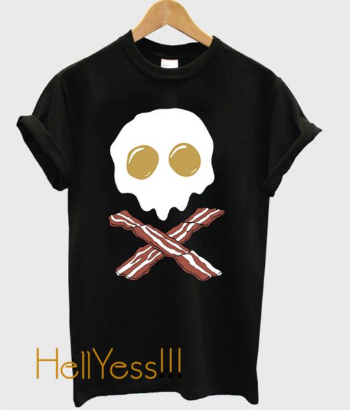 Breakfast Skull T Shirt