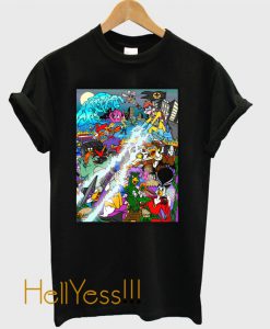 DW Tribute - Justice Ducks vs. Fearsome Five by Vagabond The Artist T-Shirt