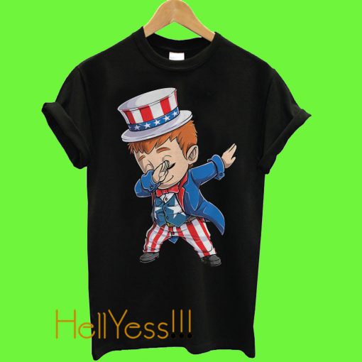 Dabbing Uncle Sam USA T Shirt