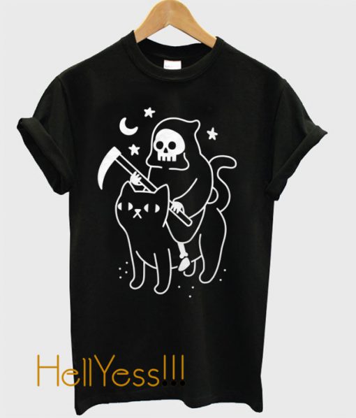 Death Rides A Black Cat T-Shirt