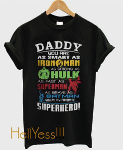 Father’s Day Super Hero Marvel T Shirt