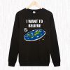 Flat Earth Retro 2 Sweatshirt