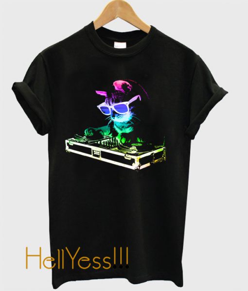 HOUSE CAT (Rainbow DJ Kitty) T-Shirt