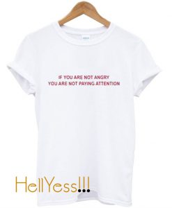 If You Are Not Angry You're Not Paying Attention T-Shirt