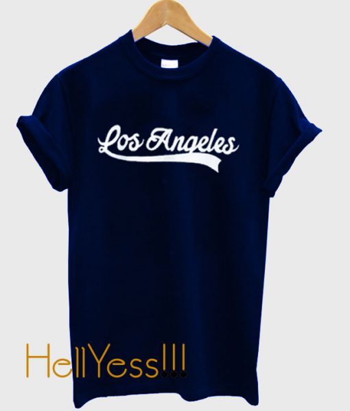 Los Angeles Font T Shirt